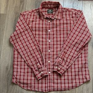 Classic Red Checkered Men's Shirt